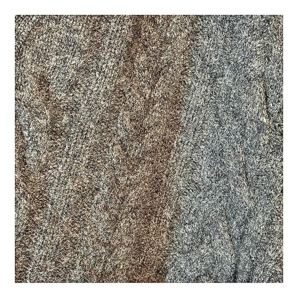 Nordstrom Signature Cable Knit Wool/Cashmere Cardigan in Charcoal NWT - Picture 5 of 6